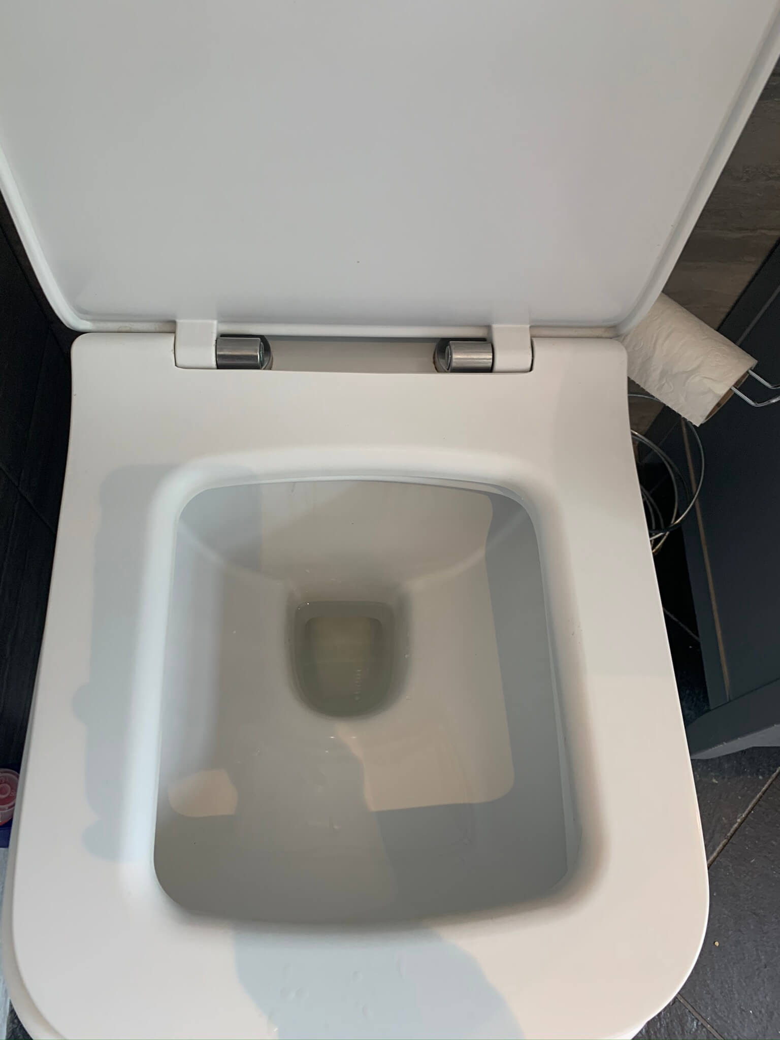 clean toilet before moving clean