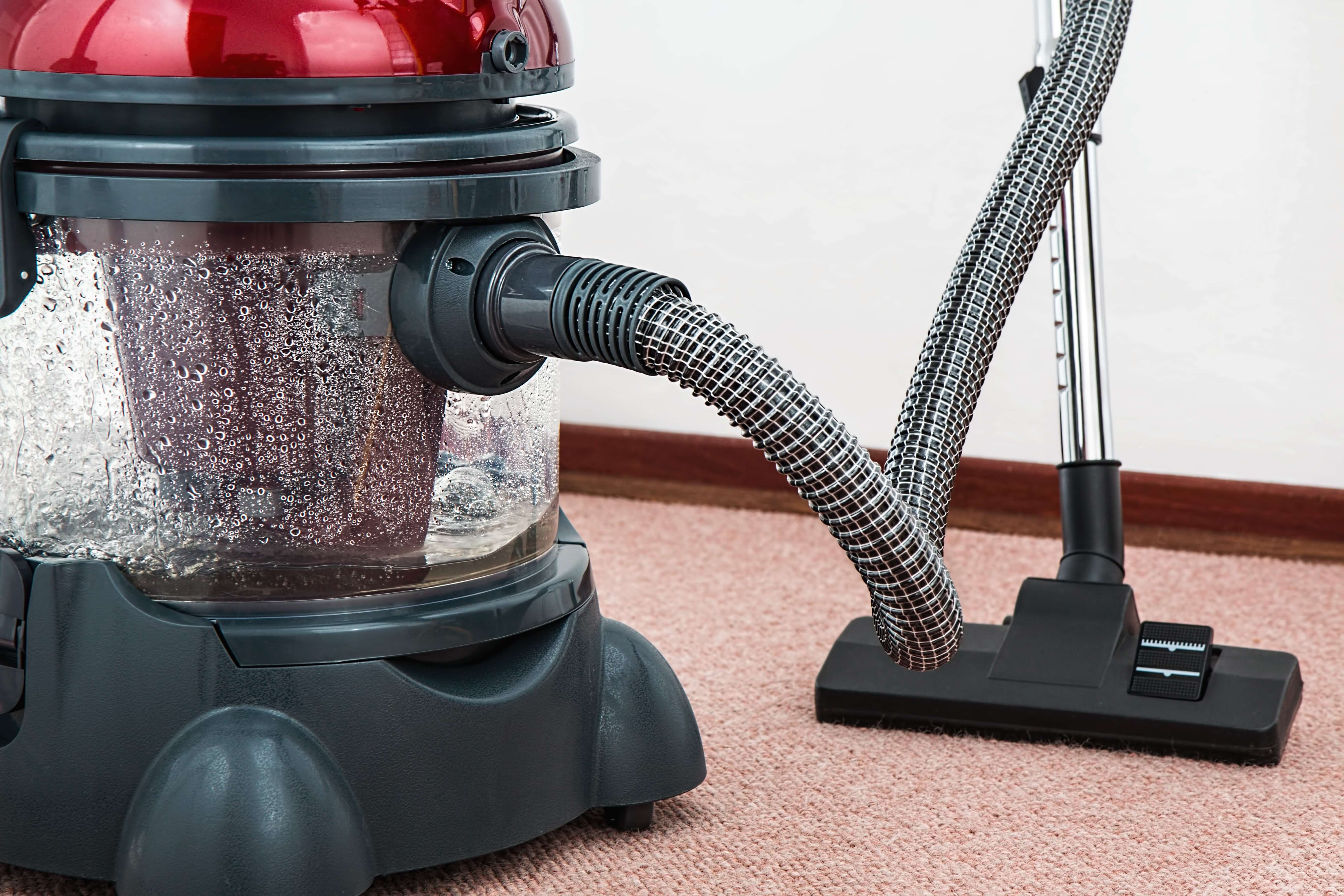 vacuum cleaner on an end of tenancy cleaning company