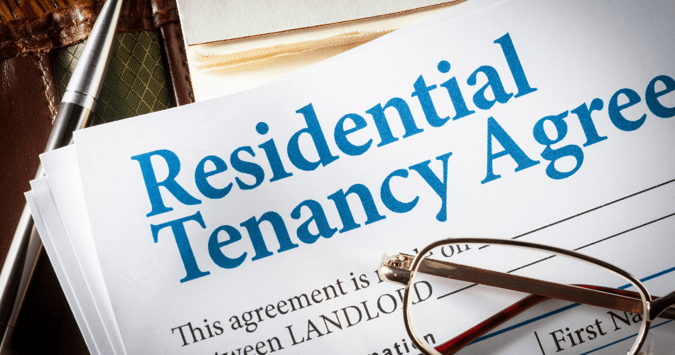 residential tenancy agreement document with terms and conditions