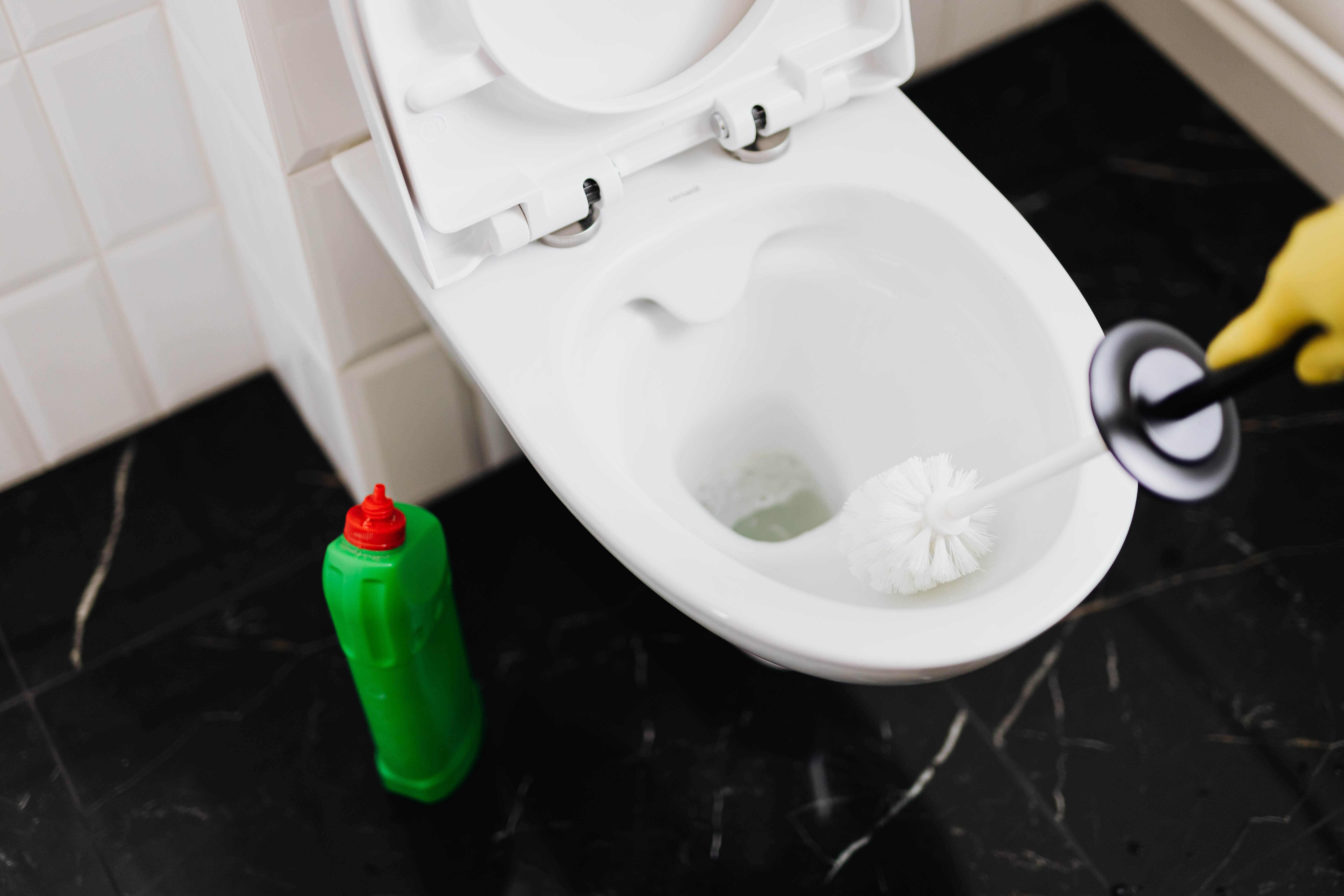 cleaning of a toilet before move out cleaning service